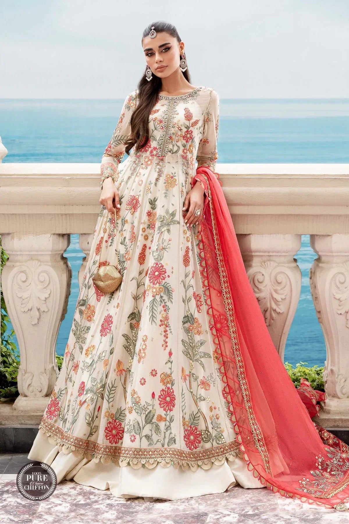 CHIFFON | MPF - WHITE FLORAL