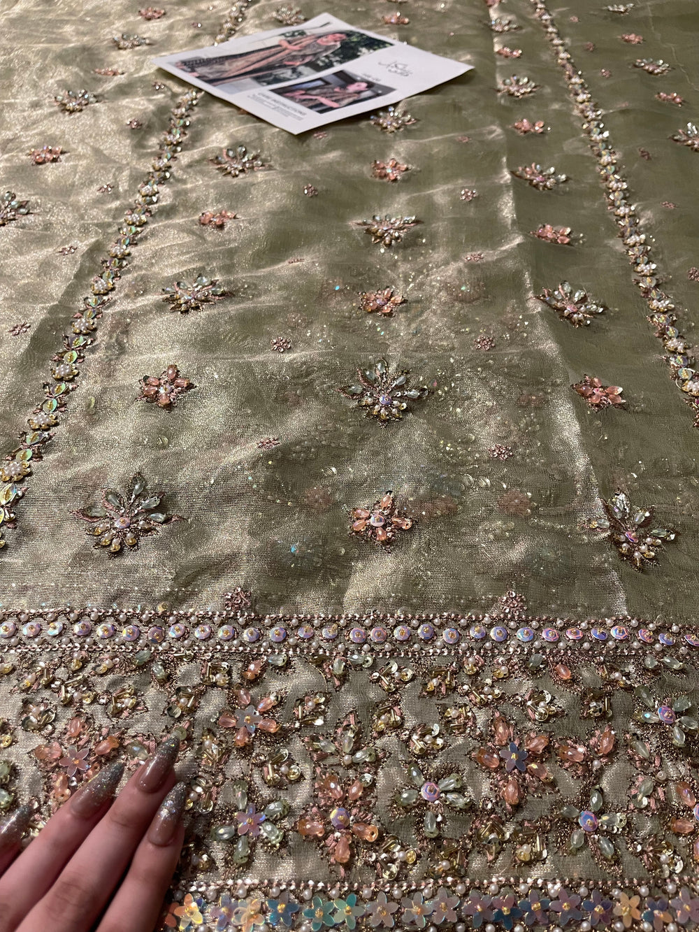 Haris shakeel Mesuri Hand Embellished