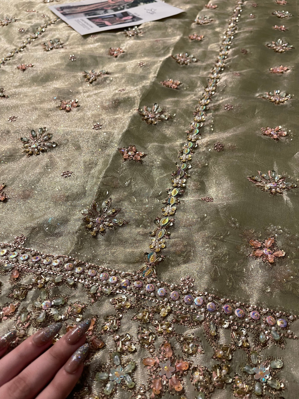Haris shakeel Mesuri Hand Embellished