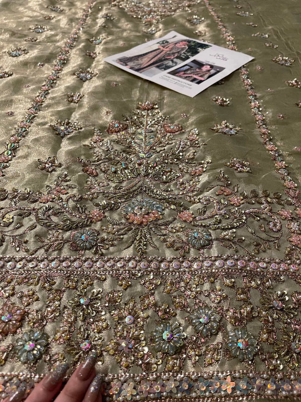 Haris shakeel Mesuri Hand Embellished