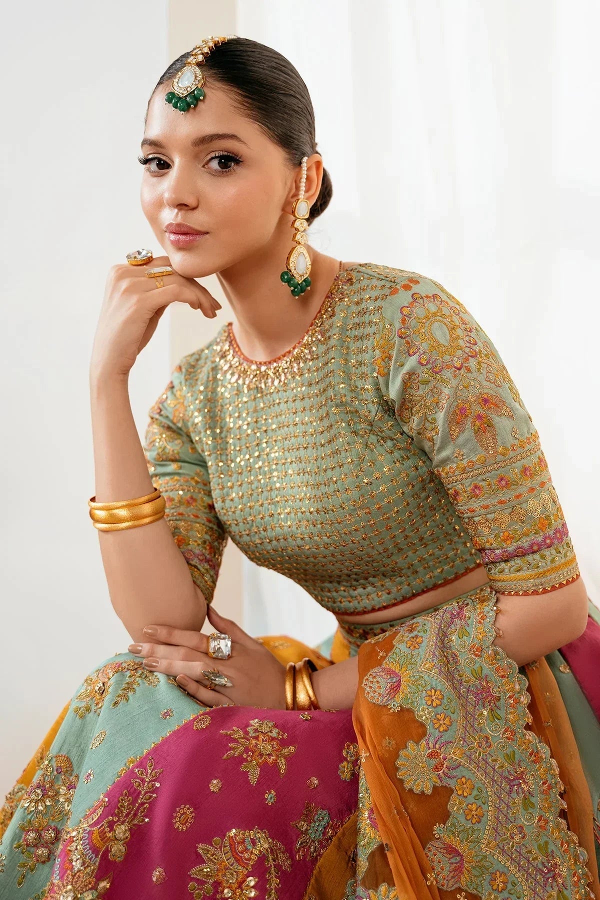 EMBROIDERED SILK
