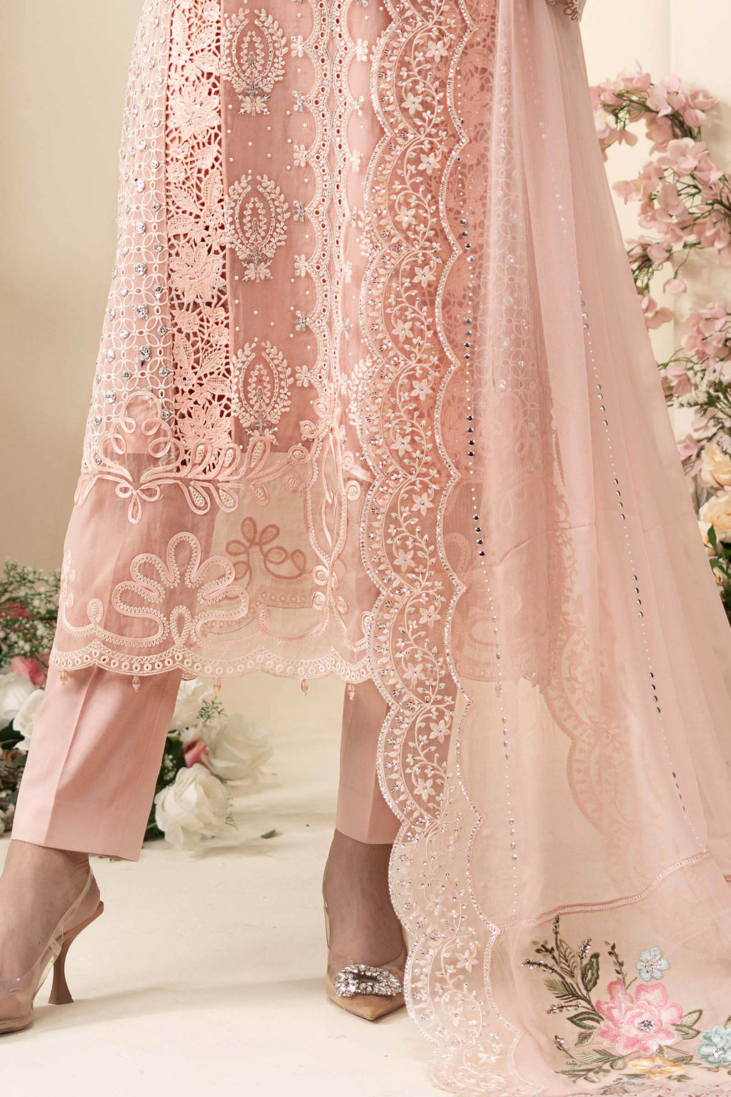 3PC MARIA B Embroidered Chiffon