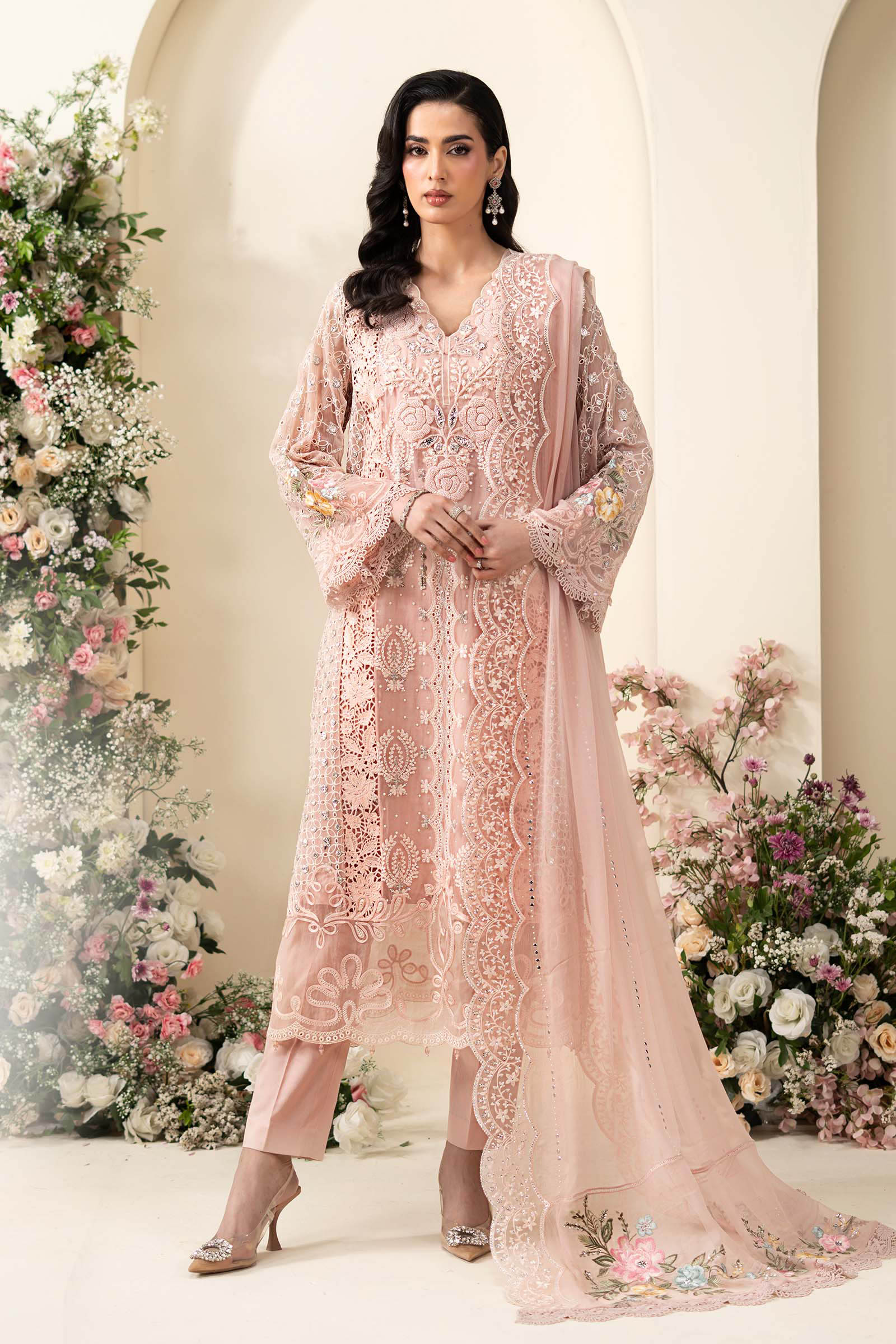 3PC MARIA B Embroidered Chiffon