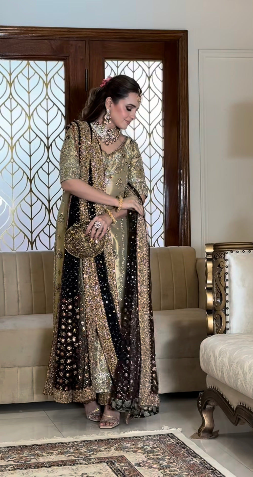 Haris shakeel Mesuri Hand Embellished