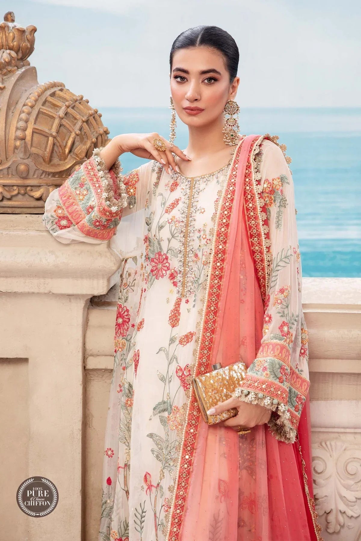 CHIFFON | MPF - WHITE FLORAL