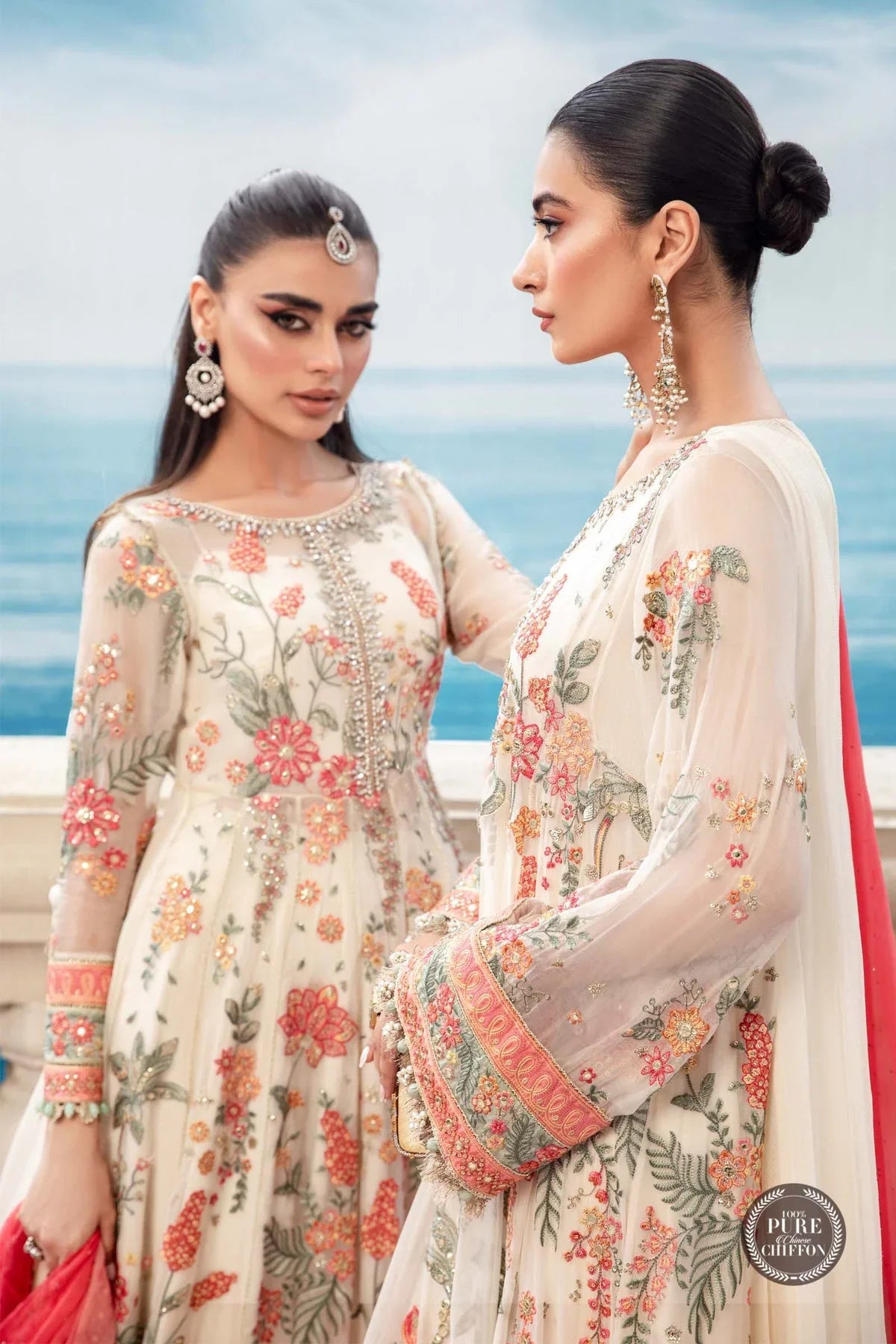 CHIFFON | MPF - WHITE FLORAL