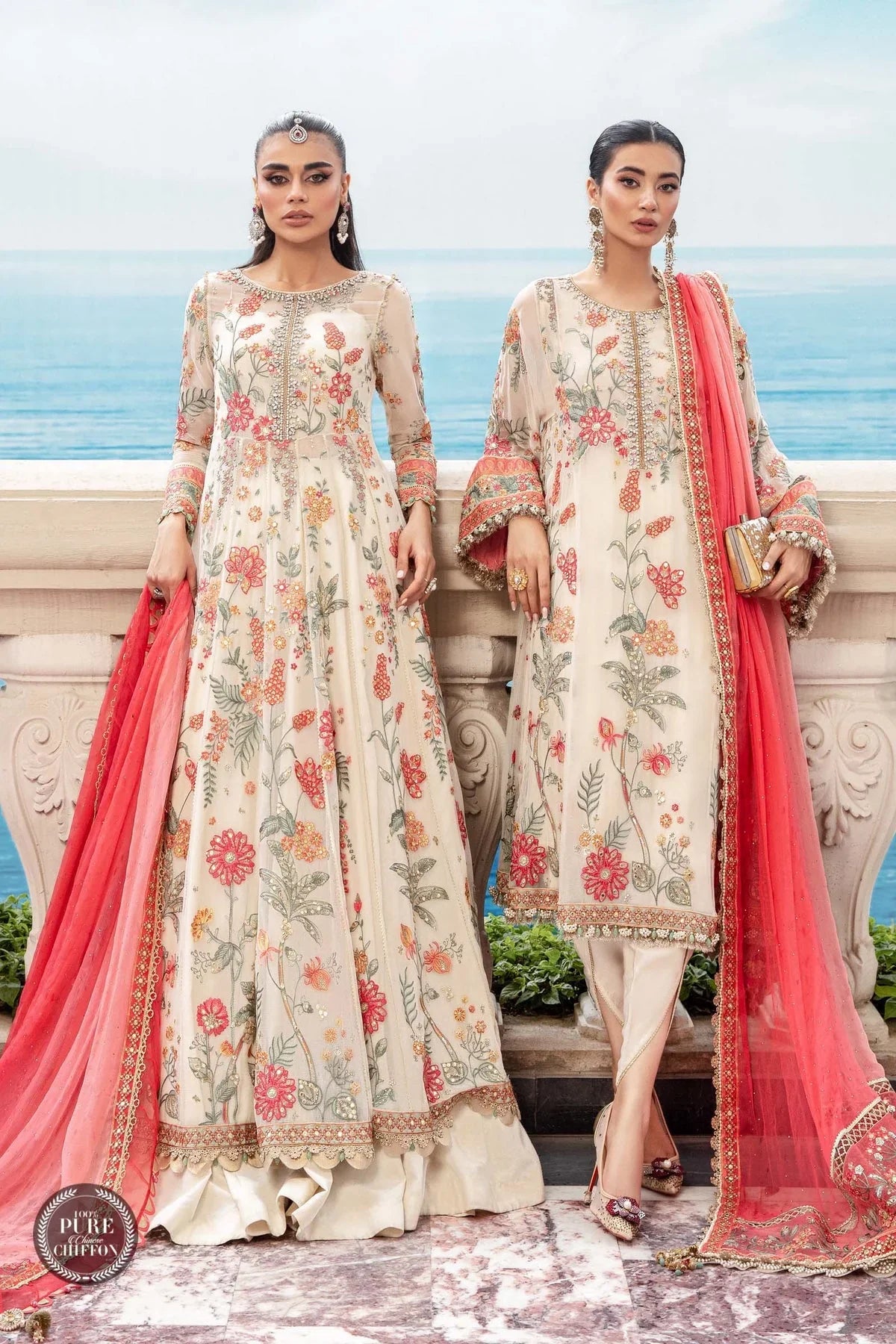 CHIFFON | MPF - WHITE FLORAL
