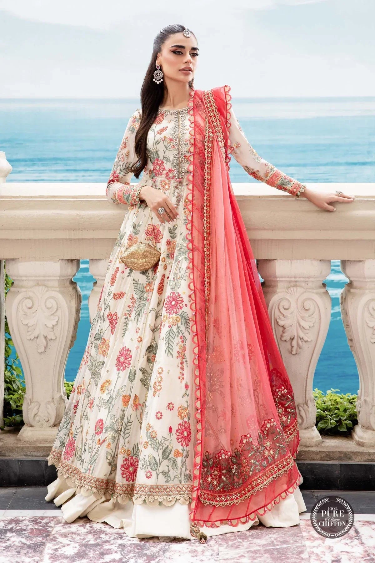 CHIFFON | MPF - WHITE FLORAL