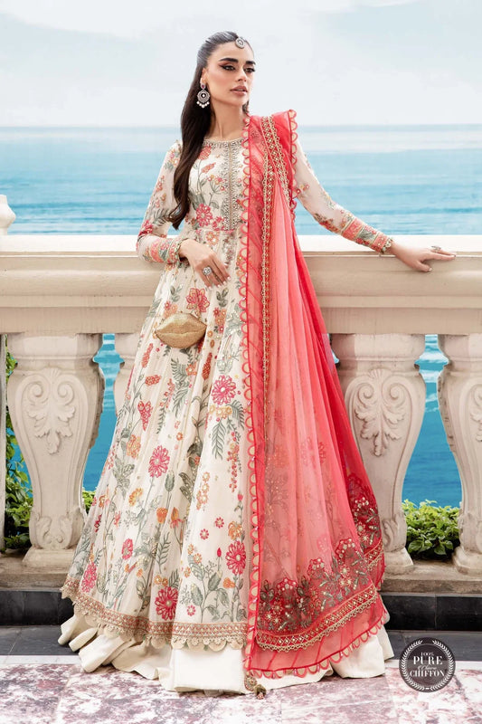 CHIFFON | MPF - WHITE FLORAL