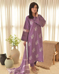 Horiya Light Purple Emb 3pc