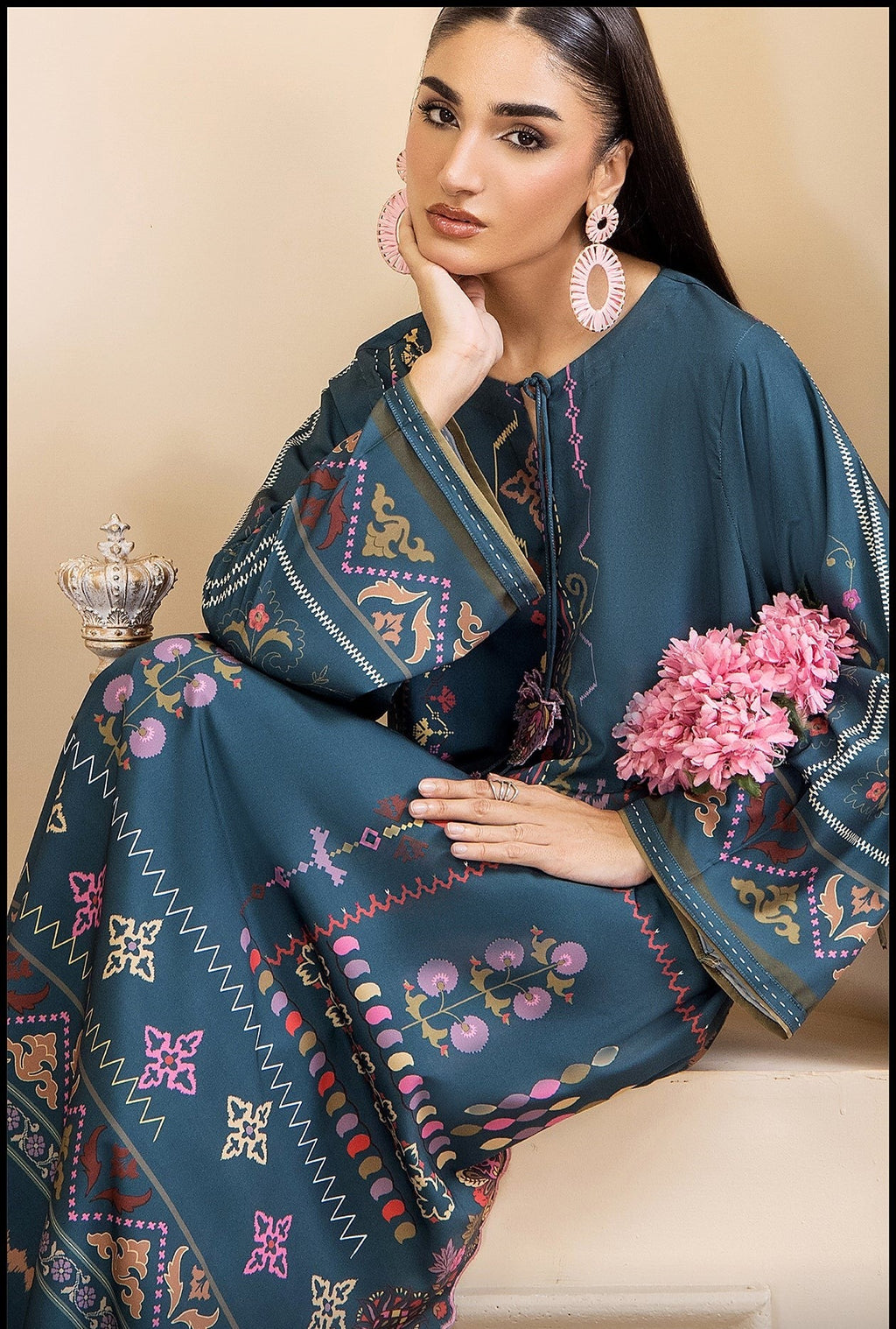 Nusrat Printed 2pc Poly Lawn